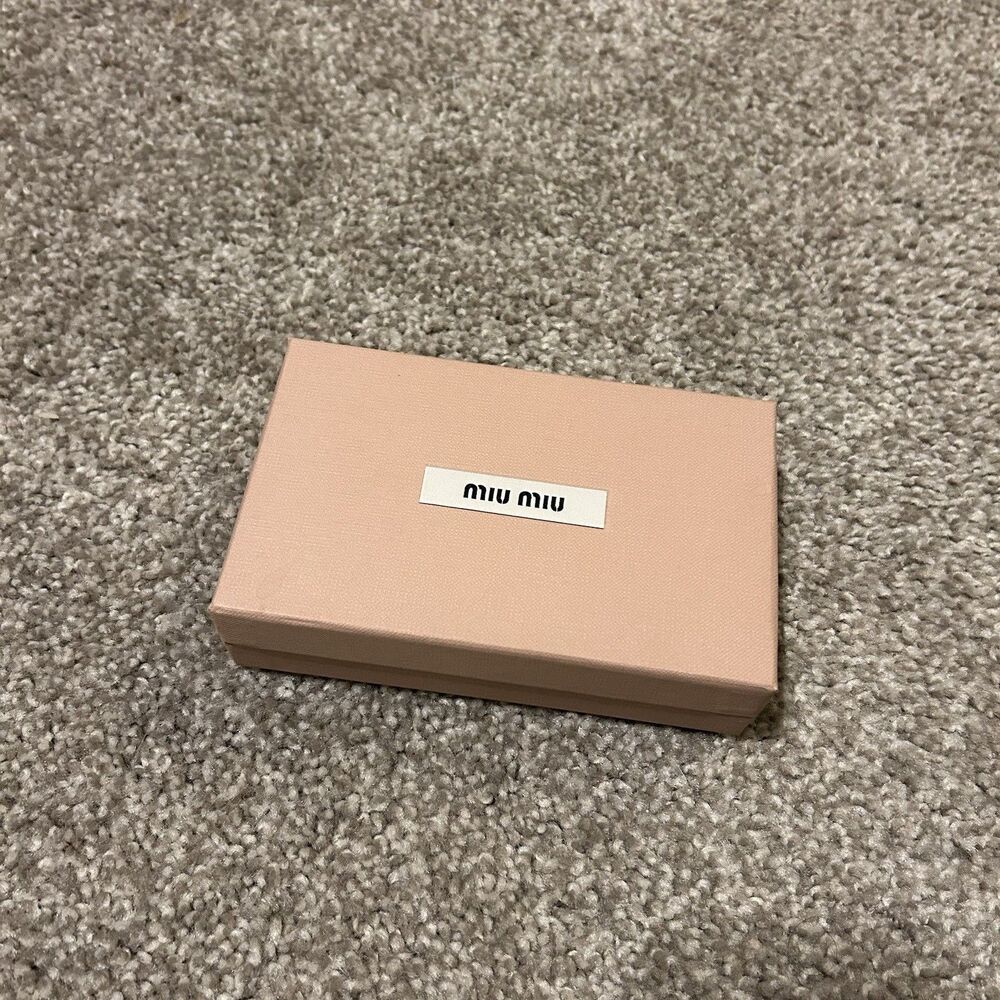 EMPTY REPLACEMENT BOX ONLY - Miu Miu Small Shallow Rectangle Box - 6" x 4" x 2"